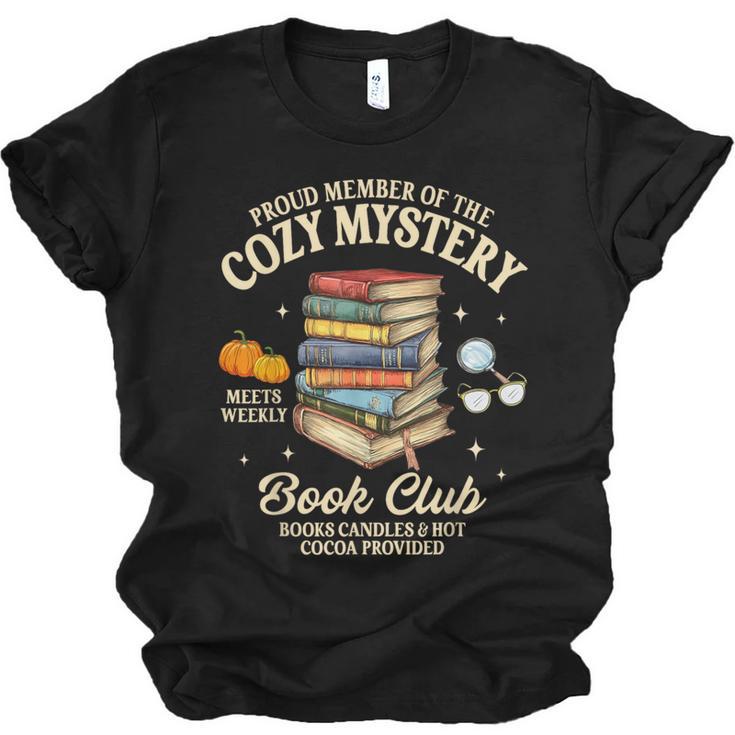 Mystery Book Reader Member Of The Cozy Mystery Book Club Unisex Jersey T-Shirt