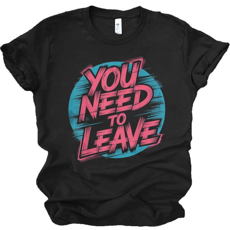 You Need To Leave Introvert Mood Space Unisex Jersey T-Shirt