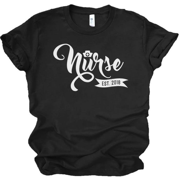 New Nurse 2018 Nursing School Graduate Graduation Shirt Unisex Jersey T-Shirt