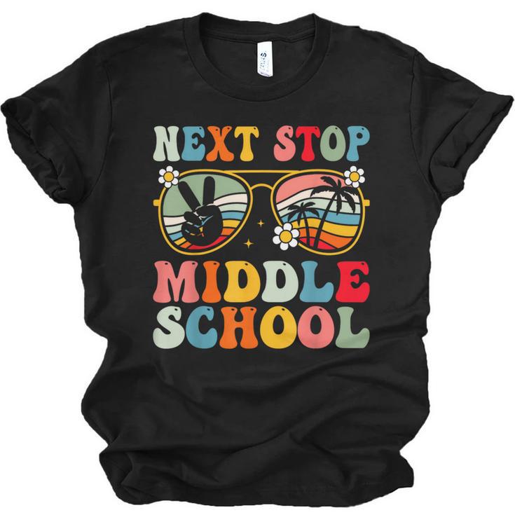 Next Stop Middle School Elementary School Graduation 2025 Unisex Jersey T-Shirt