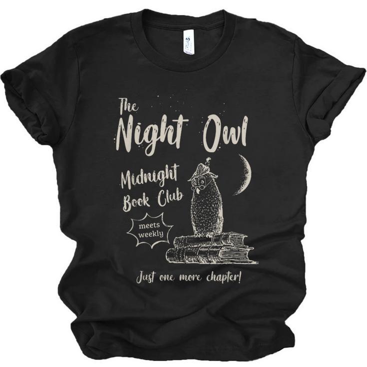 Night Owl Book Club Bookish Book Lover Tee Unisex Jersey T-Shirt