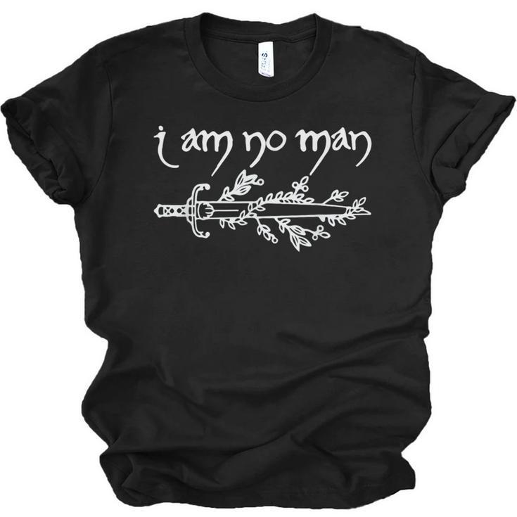 I Am No Man Reading Fandom Literature Book Lover Librarian Unisex Jersey T-Shirt