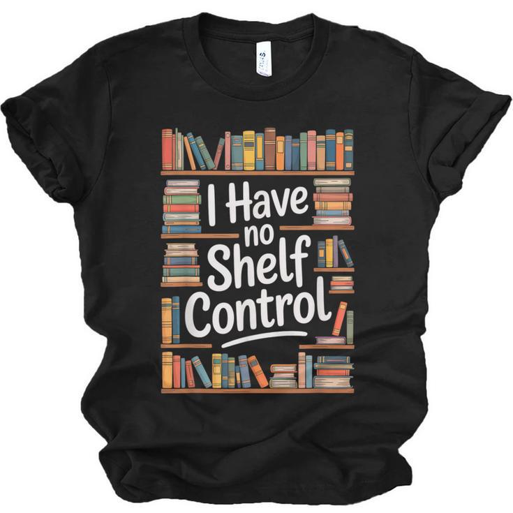 I Have No Shelf Control Book Lovers Vintage Floral Unisex Jersey T-Shirt