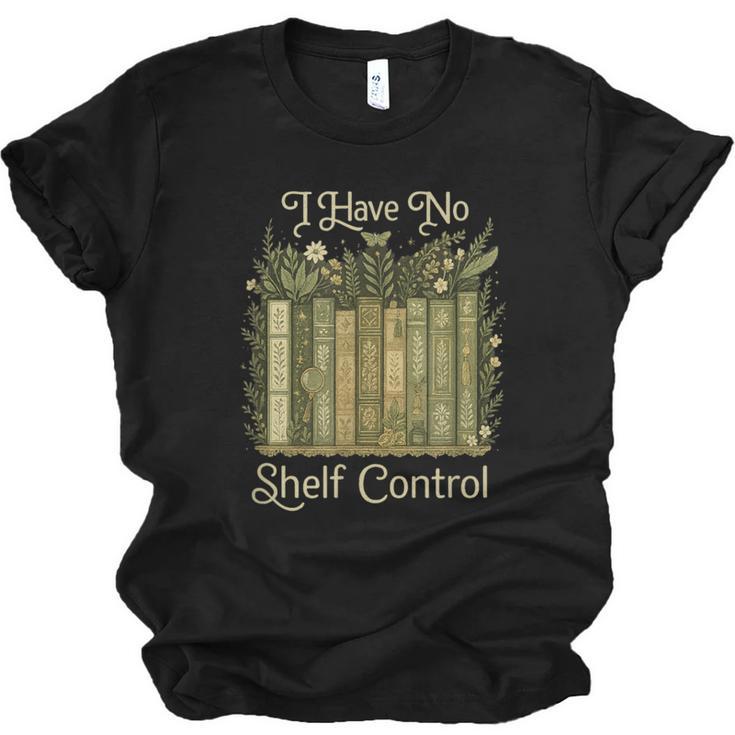 I Have No Shelf Control Vintage Botanical Books Graphic Unisex Jersey T-Shirt