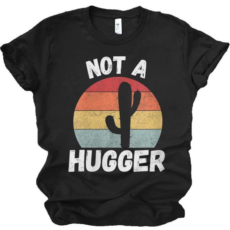 Not A Hugger Cactus Introvert Antisocial Unisex Jersey T-Shirt