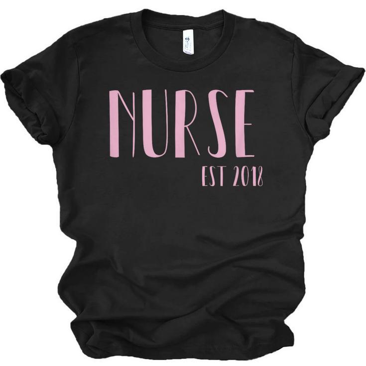 Nurse Est 2018 New Nurse Graduation Shirt Unisex Jersey T-Shirt
