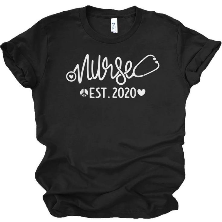 Nurse Established 2020 Nursing School RN Nurse Graduation Unisex Jersey T-Shirt