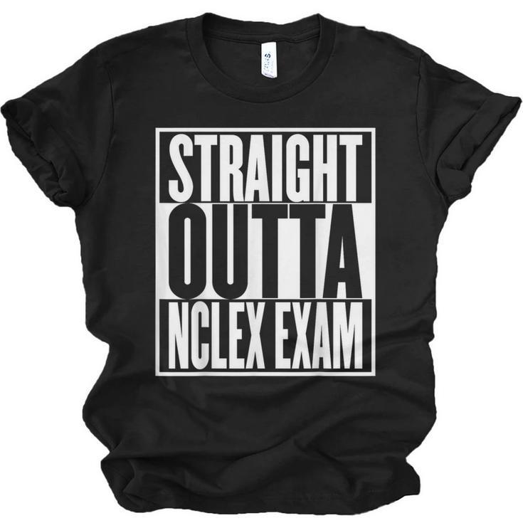 Nurse The Straight Outta NCLEX Graduation RN Gift Tshirt Unisex Jersey T-Shirt