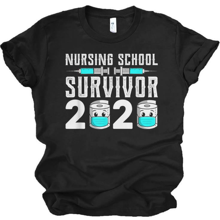 Nursing School Survivor Graduation Nurse RN 2020 Friend Unisex Jersey T-Shirt