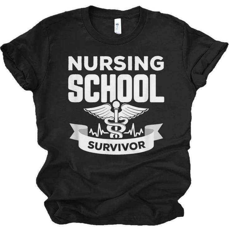 Nursing School Survivor Senior Nurse Graduation TShirt Unisex Jersey T-Shirt