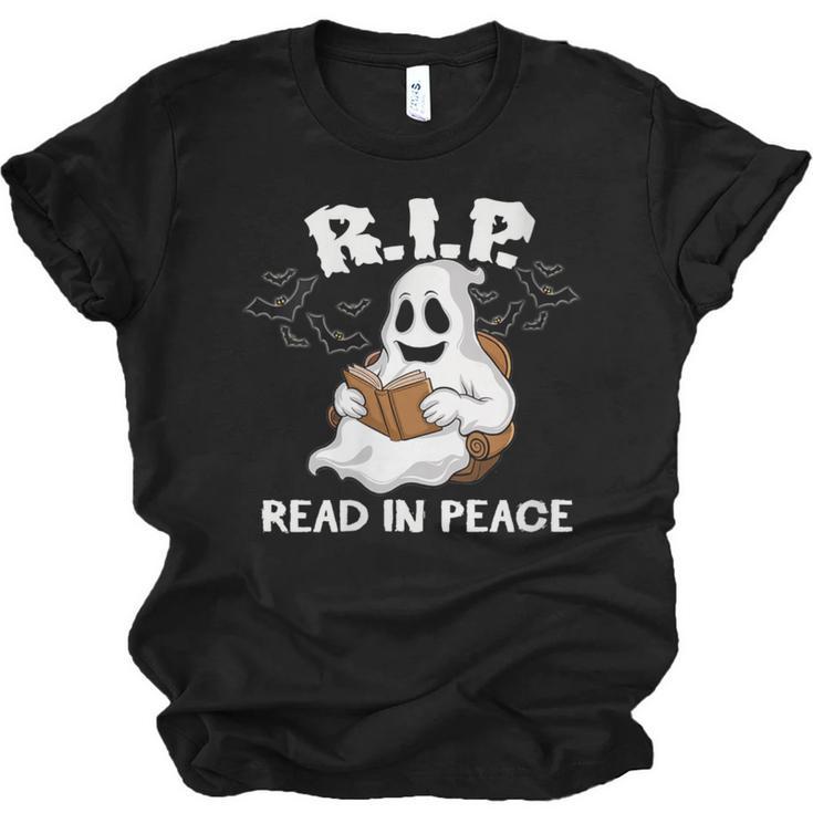 October Reading And Library Awareness Books And Boos Unisex Jersey T-Shirt