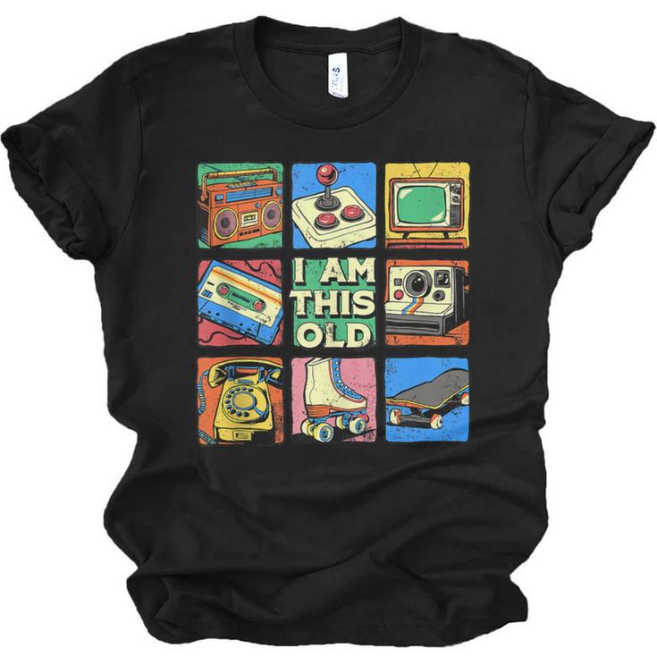 I Am This Old Retro Vintage Nostalgia 80s 90s Cassette Tape Unisex Jersey T-Shirt