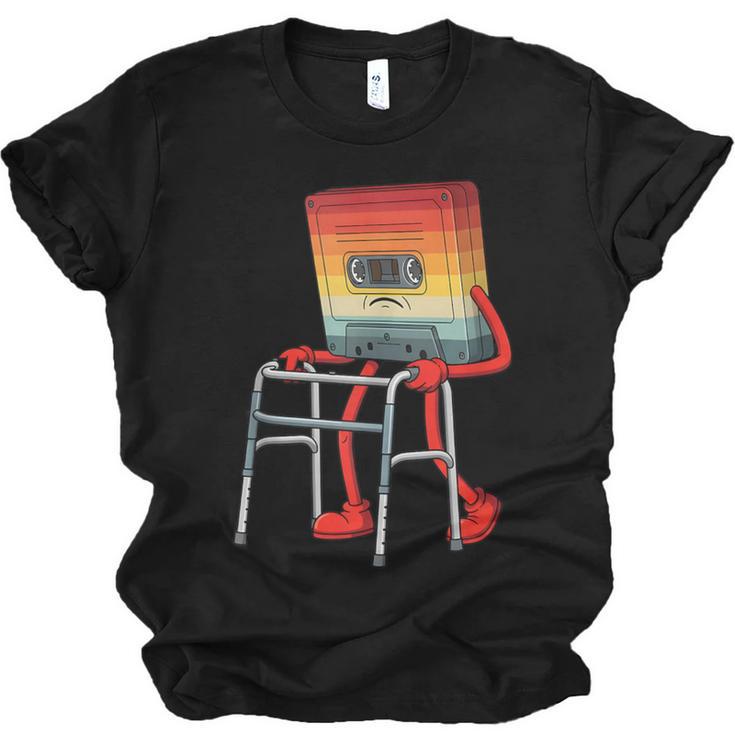 Old Vintage Cassette Tape 70s 80s 80s Outfit Nostalgia Unisex Jersey T-Shirt