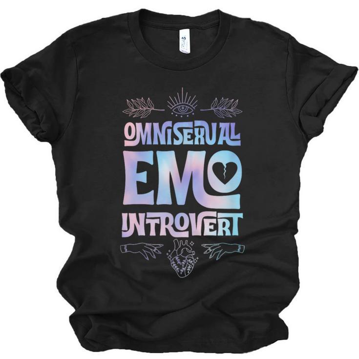 Omnisexual Emo Introvert Pride Trendy Mystic Teen Goth Style Unisex Jersey T-Shirt