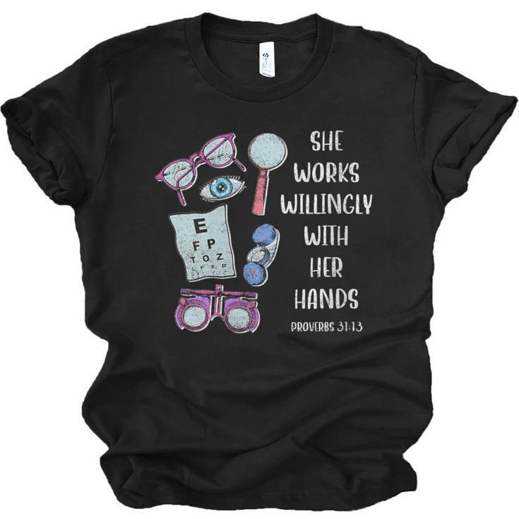 Optometry T Ophthalmology Eye Doctor Tee Optician Graduation Unisex Jersey T-Shirt