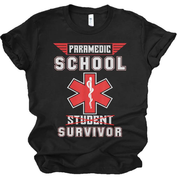 Paramedic School Graduation Shirt Survivor Unisex Jersey T-Shirt