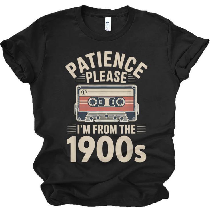 Patience Please I'm From The 1900s Cassette Unisex Jersey T-Shirt