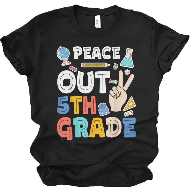 Peace Out 5th Grade Fifth Grade Graduation T-Shirt Unisex Jersey T-Shirt