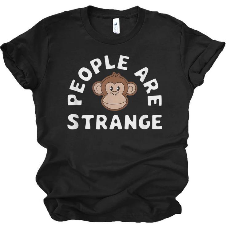 People Are Strange Monkey Introvert People Hater Unisex Jersey T-Shirt