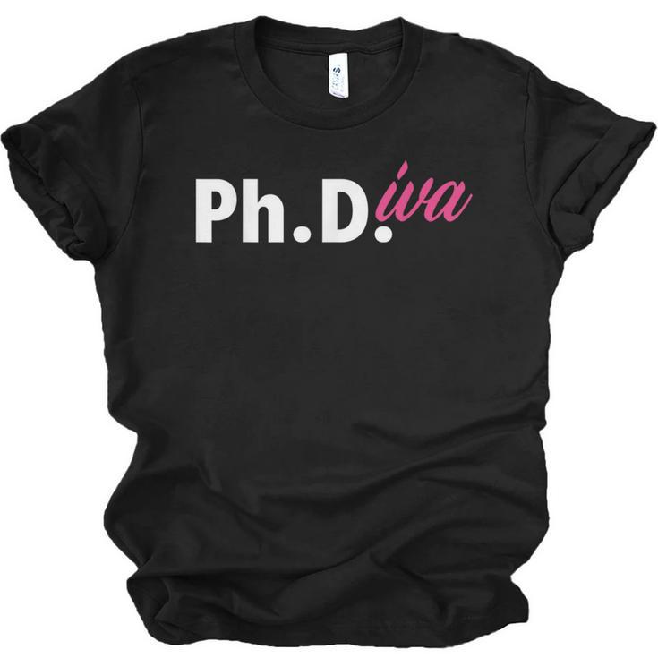 Ph Diva Women Dissertation Doctoral Degree Graduation PhD Unisex Jersey T-Shirt