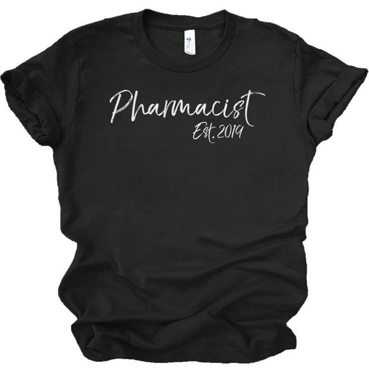 Pharmacist Est 2019 Shirt For Women Cute Graduation Unisex Jersey T-Shirt