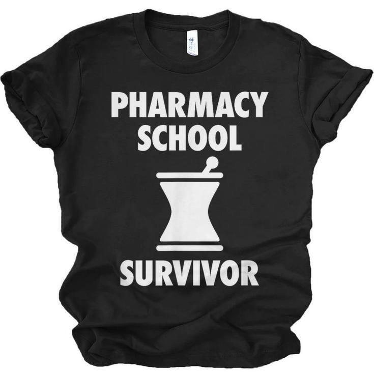 Pharmacy School Survivor PharmD Graduation T-Shirt Unisex Jersey T-Shirt