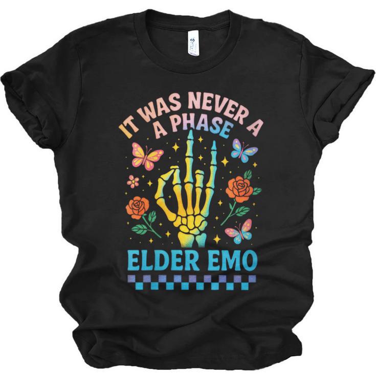 It Was Never A Phase Elder Emo Nostalgia Unisex Jersey T-Shirt