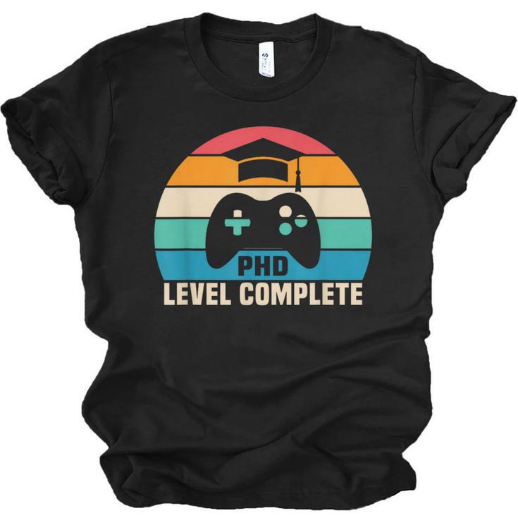 PhD Level Complete Graduation Doctorate In Philosophy Unisex Jersey T-Shirt