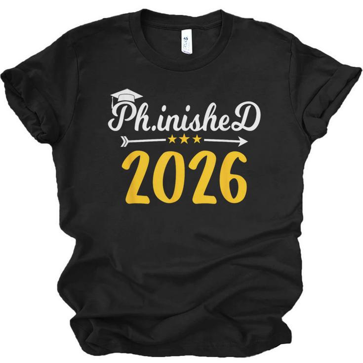 Phinally Done 2026 Doctorate PhD PhD Graduation 2026 Unisex Jersey T-Shirt