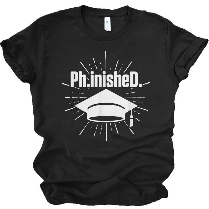 PhinisheD PhD Graduation Doctor Of Philosophy Unisex Jersey T-Shirt