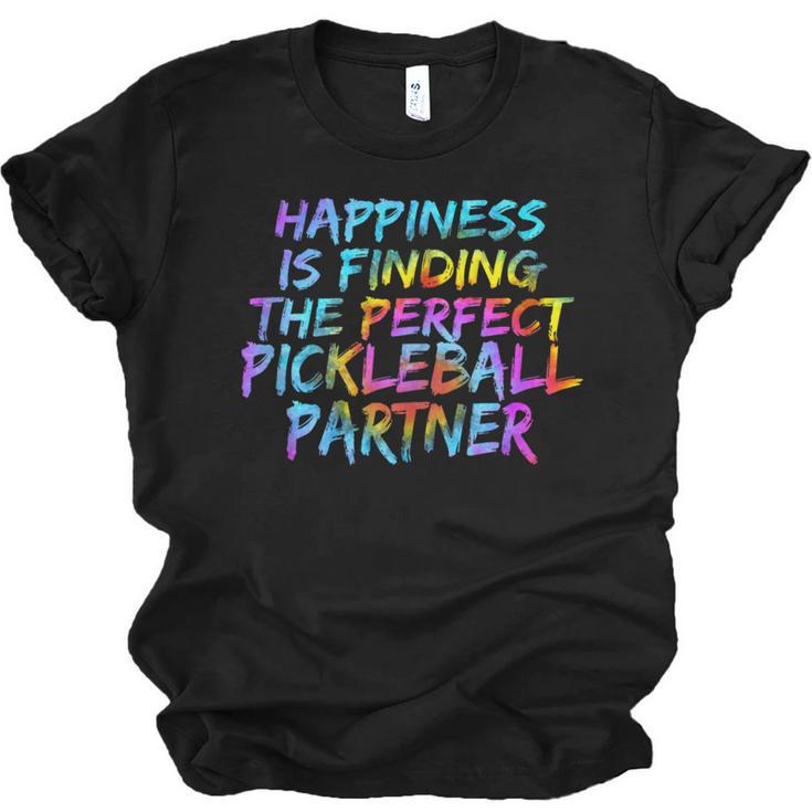 Pickleball Saying Introvert Pickleball Game Partner Unisex Jersey T-Shirt
