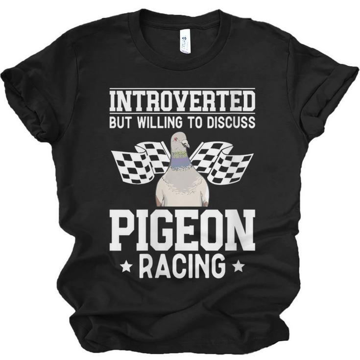 Pigeon Racing Introvert Pigeon Breeder Homing Pigeon Unisex Jersey T-Shirt