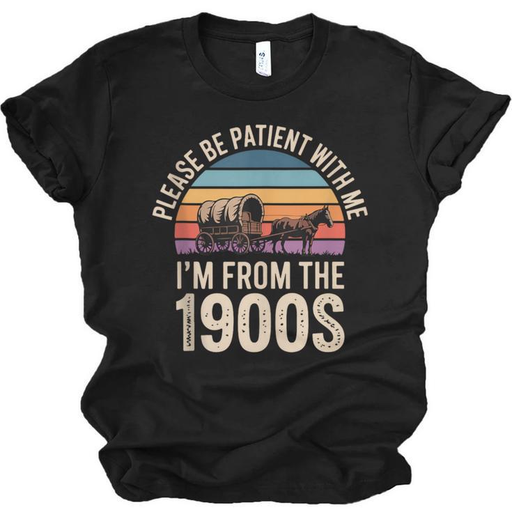 Please Be Patient With My I'm From The 1900s Retro Unisex Jersey T-Shirt
