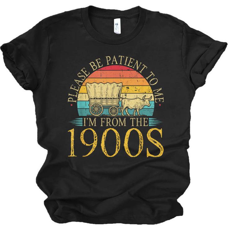 Please Be Patient To Me I'm From The 1900s Retro Vintage Unisex Jersey T-Shirt