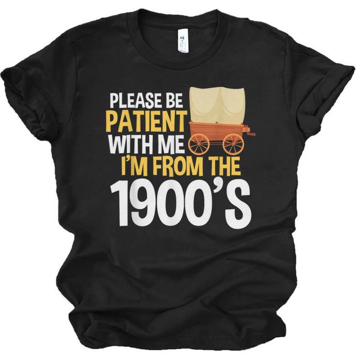 Please Be Patient With Me I'm From The 1900s Vintage Oregon Unisex Jersey T-Shirt