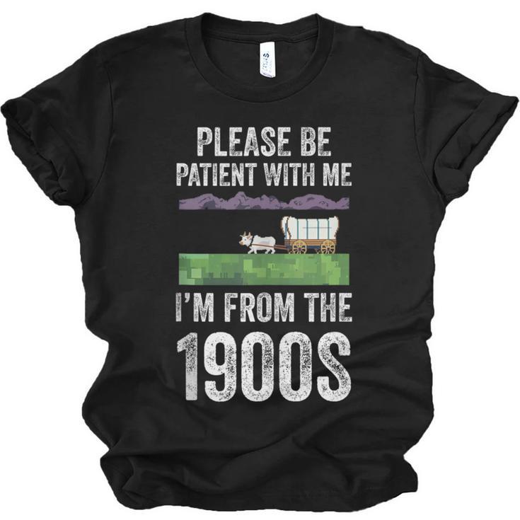 Please Be Patient With Me I'm From The 1900s Vintage Ox Unisex Jersey T-Shirt