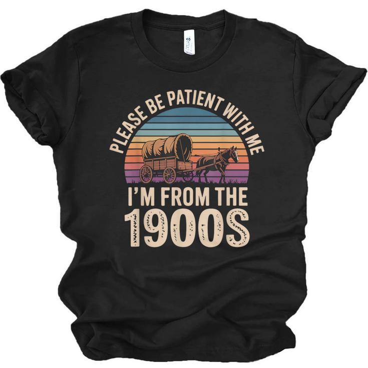 Please Be Patient With My I'm From The 1900s Vintage Unisex Jersey T-Shirt