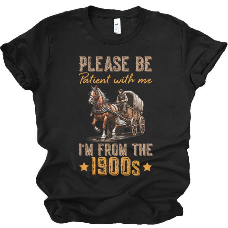 Please Be Patient With Mee I'm From The 1900s Minimalist Unisex Jersey T-Shirt