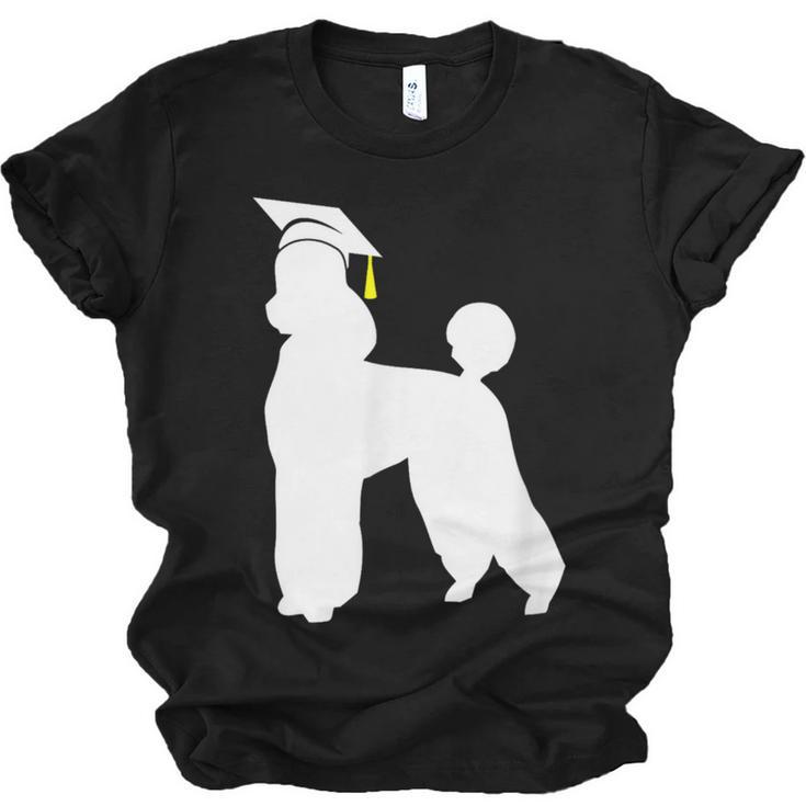 Poodle Graduation Dog Graduate Unisex Jersey T-Shirt