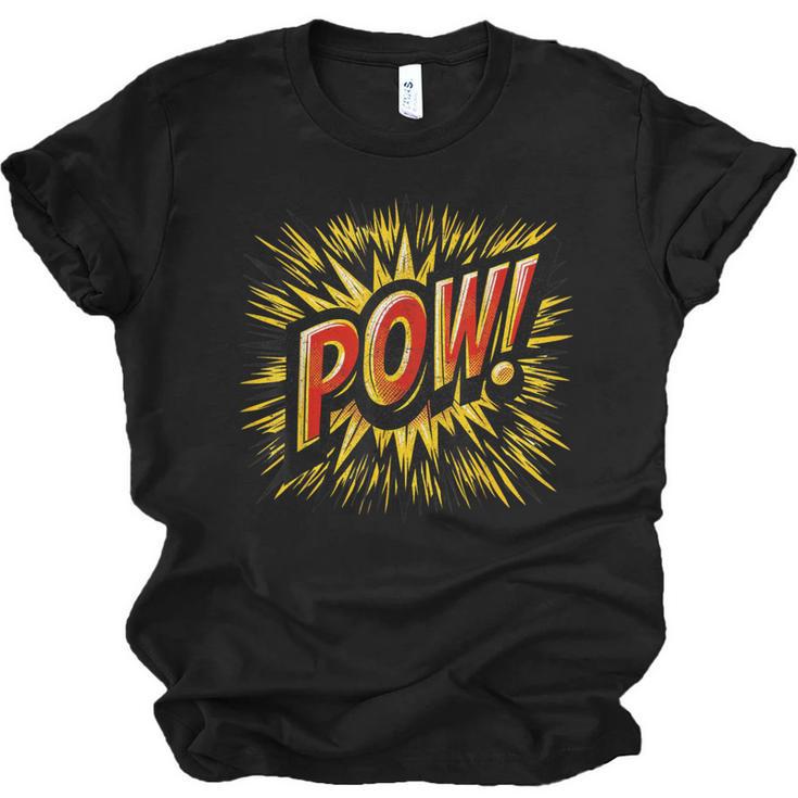 POW Comic Book Retro Artwork – Cartoon Collector Unisex Jersey T-Shirt