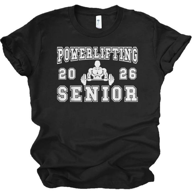 Powerlifting Senior Night Powerlifting 2026 Graduation 1 Unisex Jersey T-Shirt