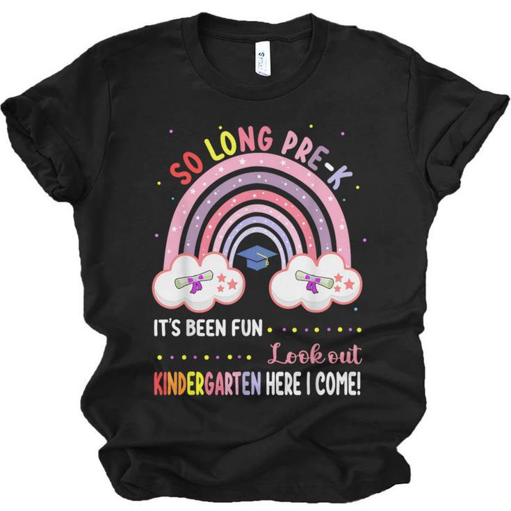Pre k Graduation Class 2025 Graduate Pre-k Rainbow Girls Unisex Jersey T-Shirt