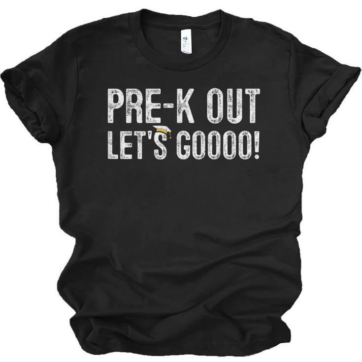 Pre-K Out Preschool Graduation 2025 Teacher Last Day Unisex Jersey T-Shirt