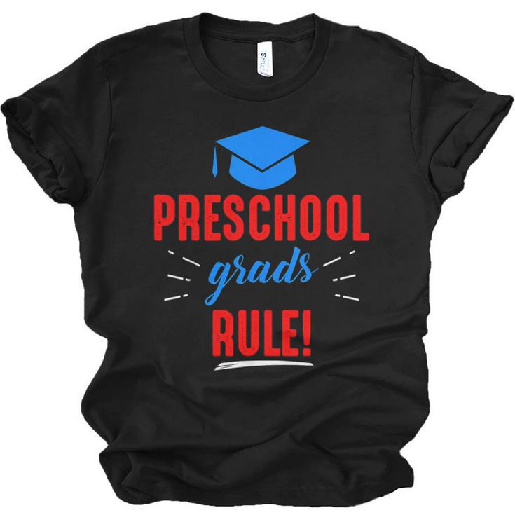 Preschooler Graduation Grad Cap Preschool Grads Rule Unisex Jersey T-Shirt