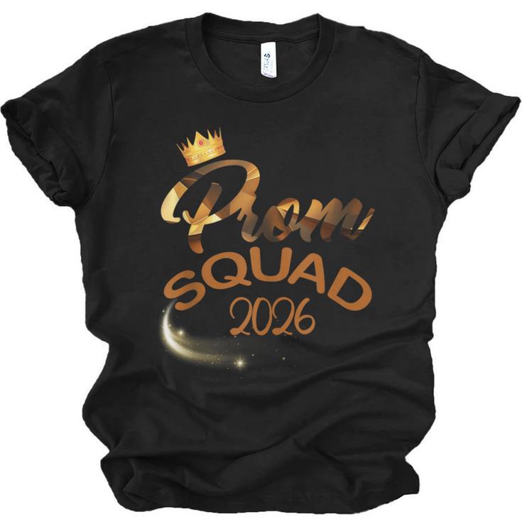 Prom Squad 2026 Cute Senior Class Of 2026 Graduation Party Unisex Jersey T-Shirt