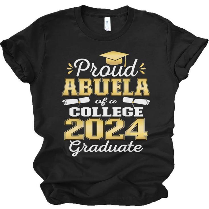 Proud Abuela Of 2024 College Graduate Family 24 Graduation Unisex Jersey T-Shirt
