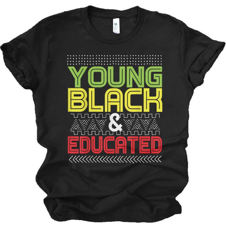 Proud African American Educated Graduation Unisex Jersey T-Shirt