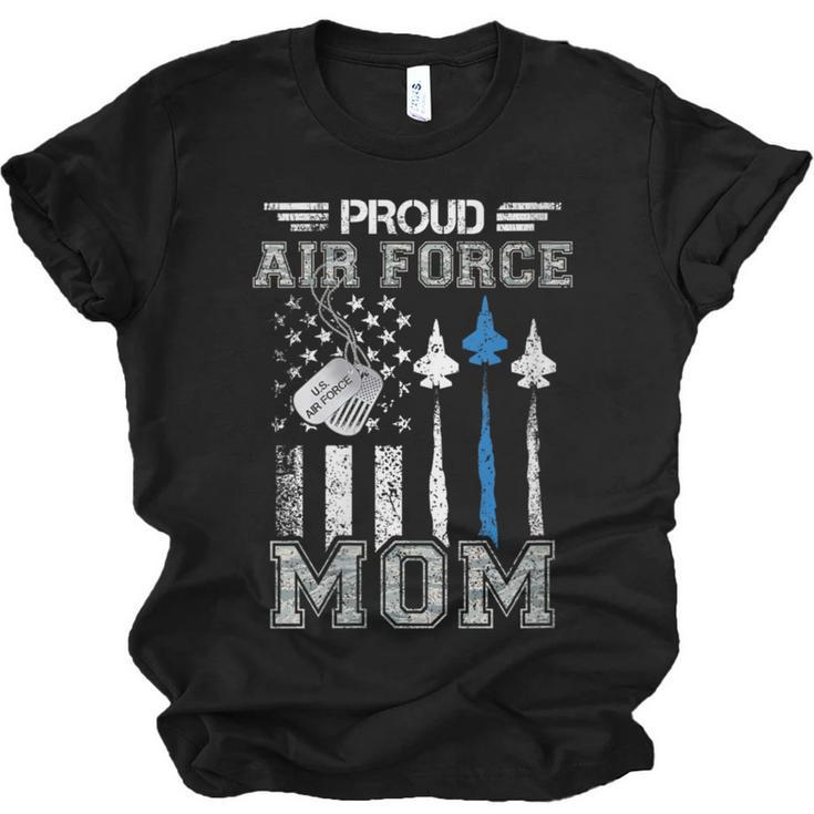 Proud Air Force Mom US Air Force Graduation Mom Unisex Jersey T-Shirt