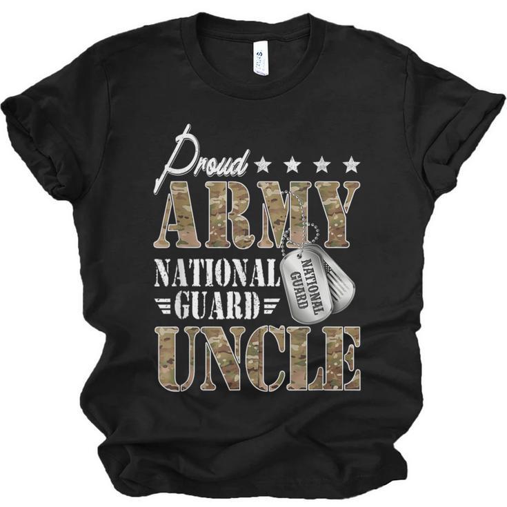 Proud Army National Guard Uncle National Guard Graduation Unisex Jersey T-Shirt