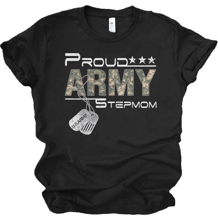 Proud Army Stepmom Army Graduation Stepmom US Army Stepmom Unisex Jersey T-Shirt